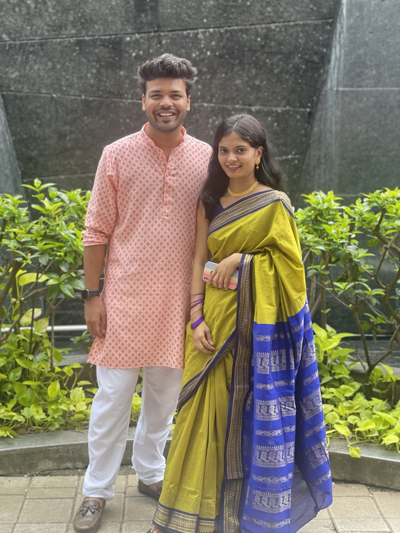 Her in the yellow saree